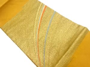 リサイクル　曲線模様織出し名古屋帯